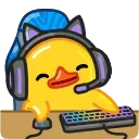 Duck X sticker 🎧