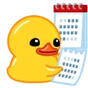 Duck X sticker 🗓