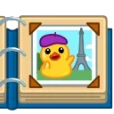 Duck X emoji 📕