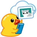 Duck X sticker ☁️