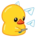 Duck X2 stiker ✂️