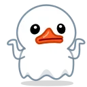 Telegram Duck X emoji 🤷‍♂️