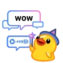 Емодзі Telegram Duck X 🧙