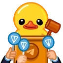 Telegram Duck X emoji 🔨