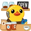 Telegram Duck X emoji 👔
