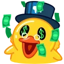 Telegram Duck X emoji 🤑