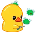 Telegram Duck X emoji ✂