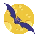 Емодзі Minimal Halloween Emoji 🦇