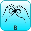 BSL Alphabet emoji 🔠