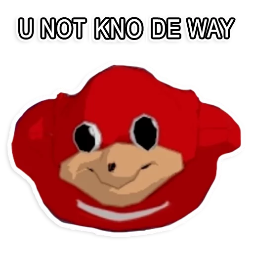 Uganda Knuckles emoji 