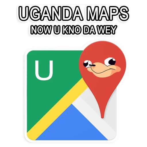 Стікер Telegram «Uganda Knuckles» 