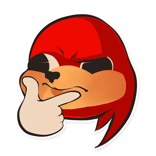 Uganda Knuckles emoji 🤔