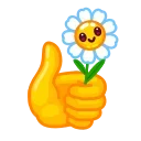 Daisy Romashka emoji 👍