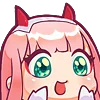 Zero Two emoji 😃