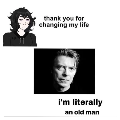 David Bowie emoji 😇