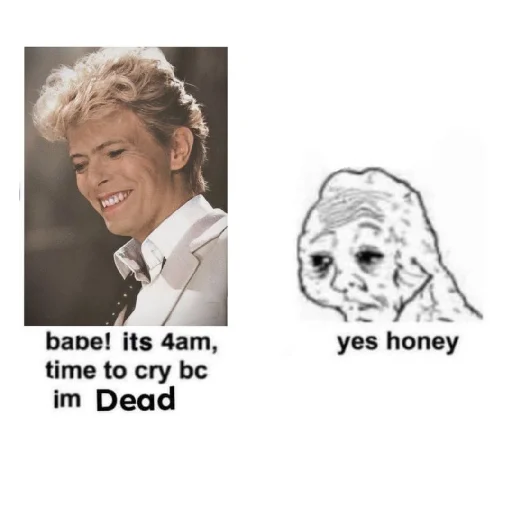 David Bowie emoji 😭
