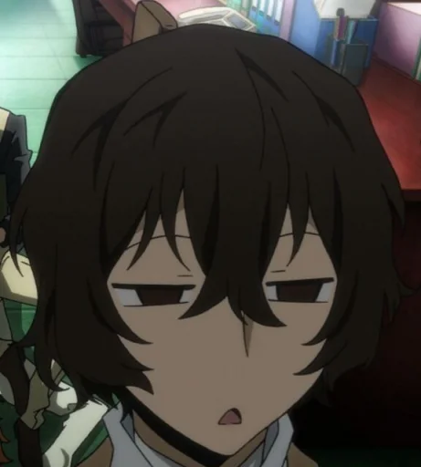 Dazai from anime "Bungo Stray Dogs" emoji 😒