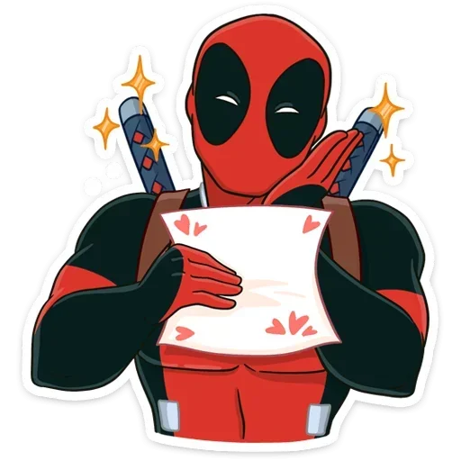 Telegram Sticker «Дэдпул и Новый год» ☺️