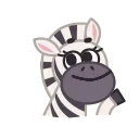 Debra Zebra stiker 👋