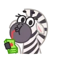 Эмодзи Debra Zebra 😳