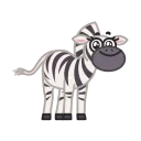 Debra Zebra stiker 😃
