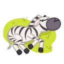 Стікер Debra Zebra 😠