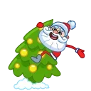 Telegram emoji Дед Мороз