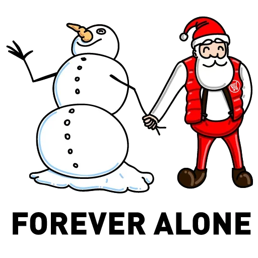 Telegram Sticker «Дед Мороз Ох ох» 😅