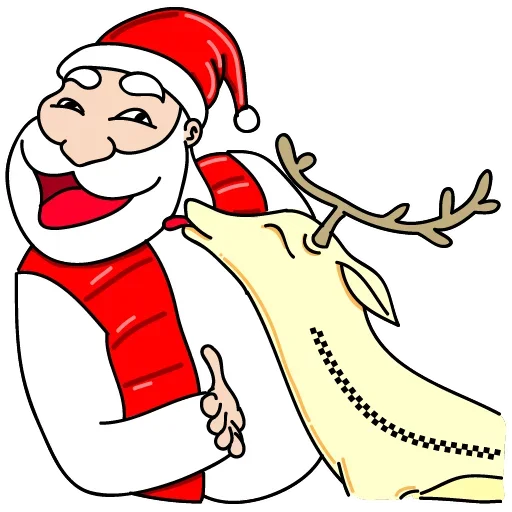 Telegram Sticker «Дед Мороз Ох ох» 😜