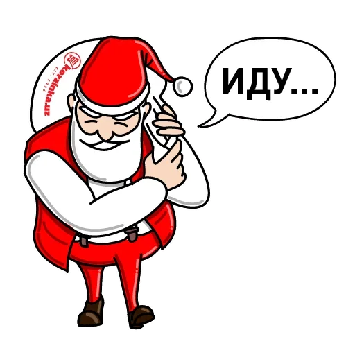 Telegram Sticker «Дед Мороз Ох ох» 🚶‍♂️
