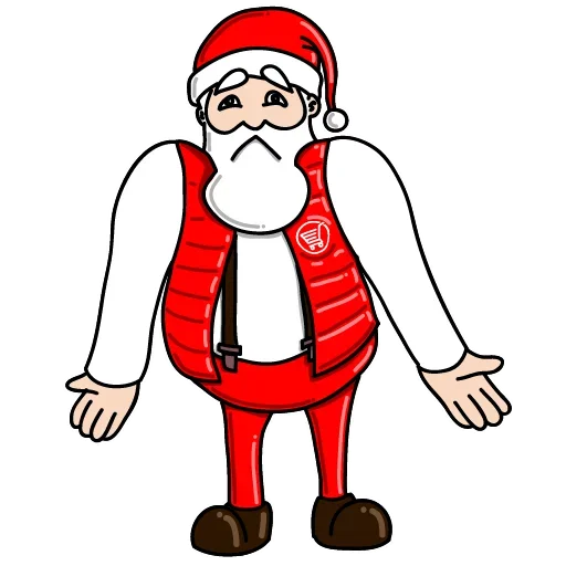 Дед Мороз Ох ох emoji 🤷‍♂️