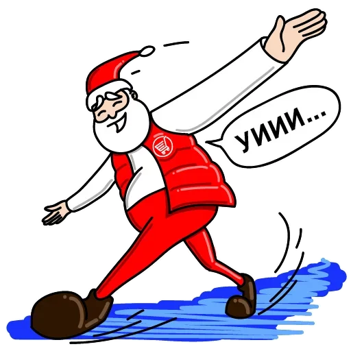 Telegram Sticker «Дед Мороз Ох ох» 🙃