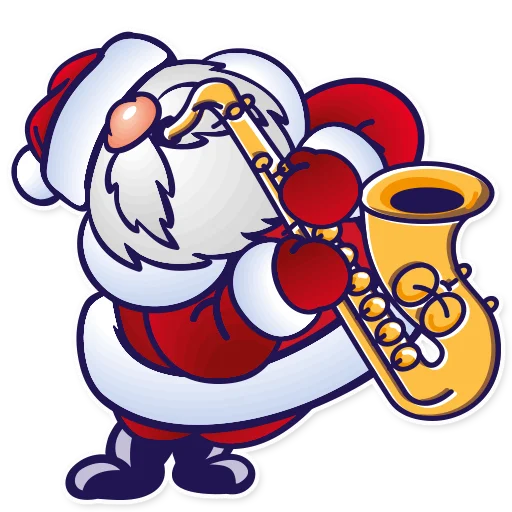 Стікер Telegram «Дед Мороз | Ded Moroz» 🎷