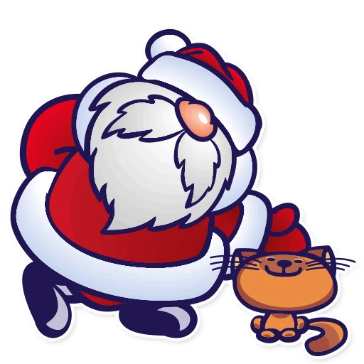 Стікер Дед Мороз | Ded Moroz 🐈
