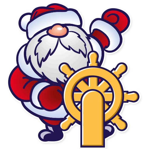 Стикер Дед Мороз | Ded Moroz 🌊