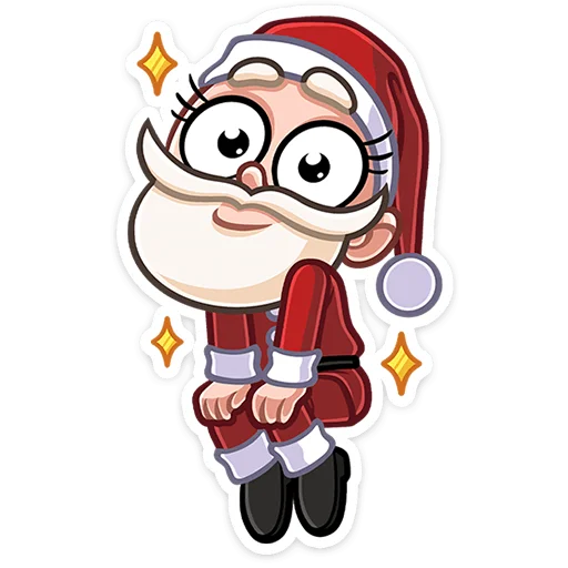 Стікер Telegram «Деда мороз» #️⃣
