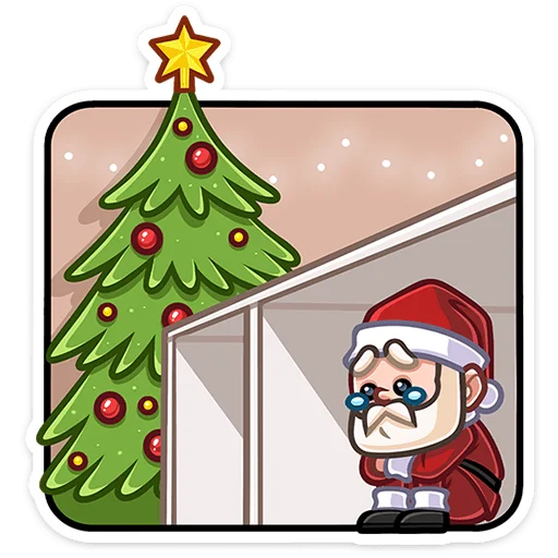Telegram stiker «Деда мороз» #️⃣