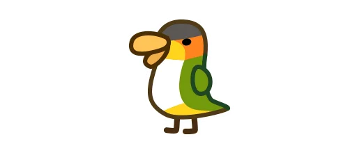 Deformed Parrot sticker 🇺🇳