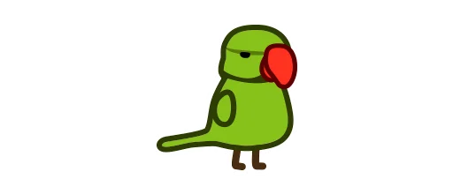 Deformed Parrot emoji 