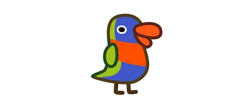 Стікер Deformed Parrot  🇺🇳
