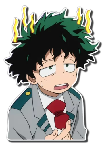 Midoriya Izuku [รקร] stiker 😩