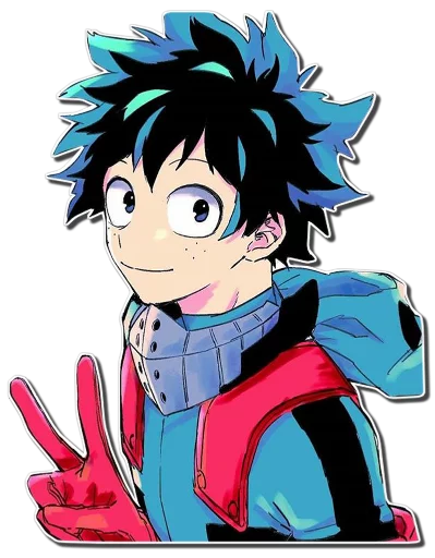 Стікер Midoriya Izuku [รקร] ✌️