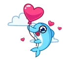 Telegram emoji Дельфинчик