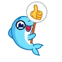 Telegram emoji Дельфинчик