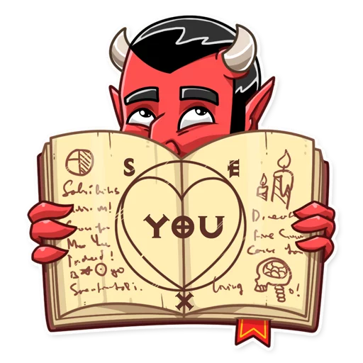Telegram Sticker «Devil In You» ❤