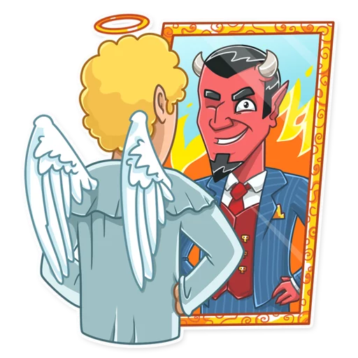 Telegram Sticker «Devil In You» 😉