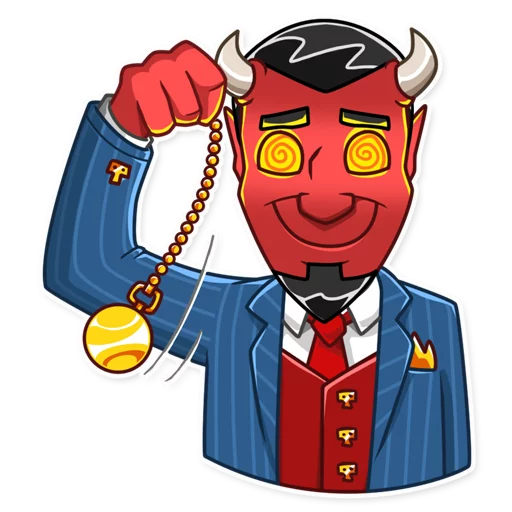 Telegram Sticker «Devil In You» 