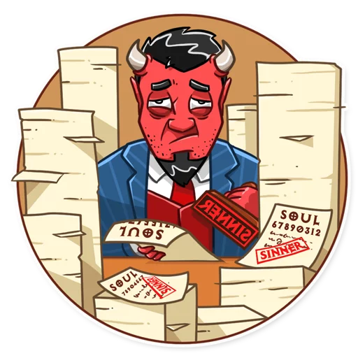Стікер Telegram «Devil In You» 😞