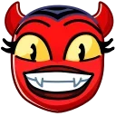 Стикер Deviless Emoji  😁