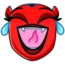 Стикер Deviless Emoji  😂